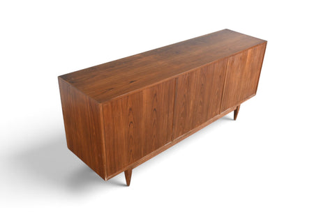 Vintage Svend Åge Madsen thirteen drawer teak dresser, 1960s, view 12