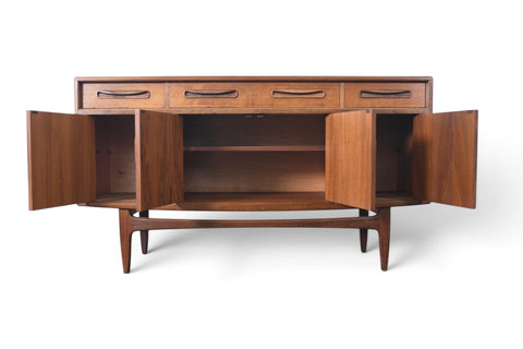 Vintage G Plan Fresco teak and afromosia credenza by Victor B. Wilkins, 1966, view 4