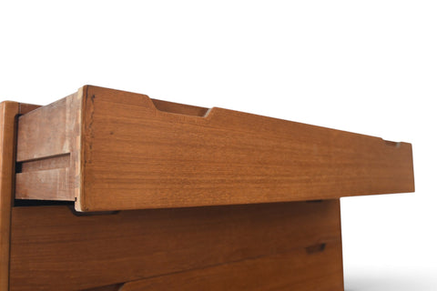 Vintage Svend Langkilde Danish modern teak highboy, 1960s, view 6