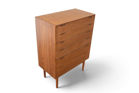 Vintage Svend Langkilde Danish modern teak highboy, 1960s, view 7