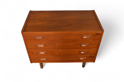 DANISH MODERN FOUR DRAWER GENTLEMAN'S CHEST IN TEAK