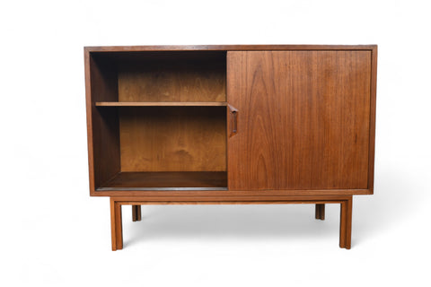SMALL DANISH MODERN TEAK CREDENZA BY SVEN ELLEKAER