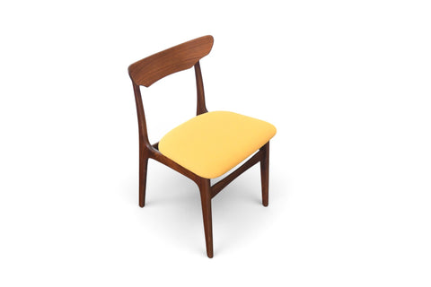Vintage set of four Schionning and Elgaard teak dining chairs, 1960s, view 8