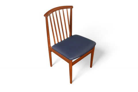 SINGLE SYLVE STENQUIST SPINDLE BACK DINING CHAIRS IN TEAK