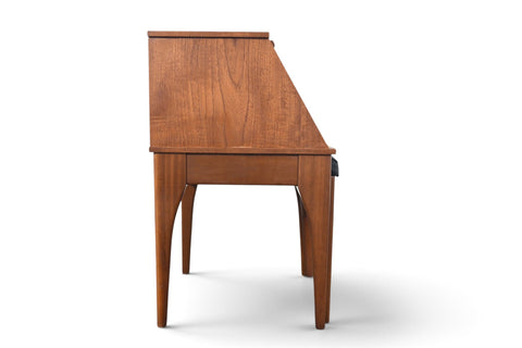 Vintage Chippy teak telephone bench with pullout seat, England, 1960s, view 11
