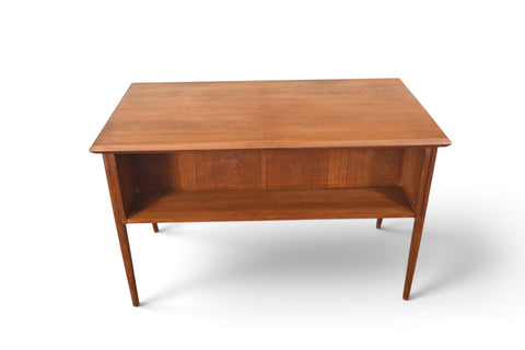 Vintage atomic Danish modern teak desk by Tibergaard, 1960s, view 12