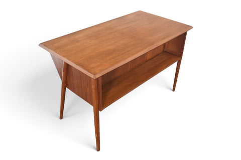 Vintage atomic Danish modern teak desk by Tibergaard, 1960s, view 14