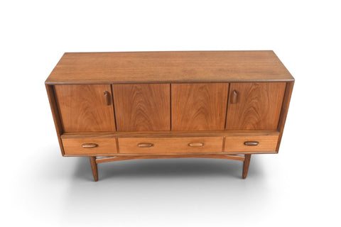 Vintage G Plan Scandinavian Range teak and afromosia credenza by Victor B. Wilkins, 1964, view 2