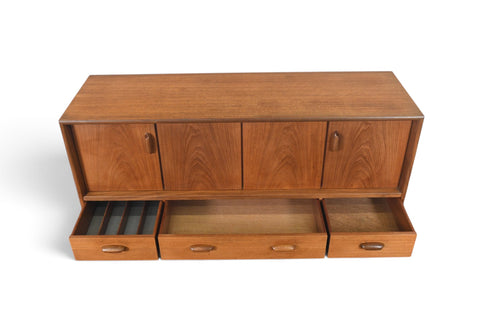 Vintage G Plan Scandinavian Range teak and afromosia credenza by Victor B. Wilkins, 1964, view 6