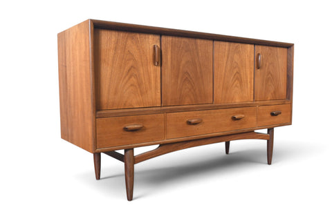 Vintage G Plan Scandinavian Range teak and afromosia credenza by Victor B. Wilkins, 1964, view 8