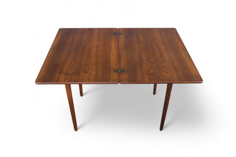 HANS WEGNER FLIP TOP DINING TABLE / DESK IN TEAK + OAK