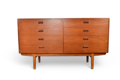 BØRGE MOGENSEN LOW EIGHT DRAWER TEAK DRESSER