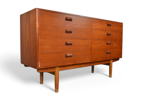 BØRGE MOGENSEN LOW EIGHT DRAWER TEAK DRESSER Side View