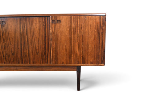 Vintage Johannes Andersen Brazilian rosewood sliding door credenza, 1960s, view 3