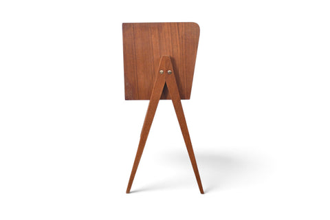 Vintage Danish teak atomic V legged two drawer entry chest, 1960s, view 8