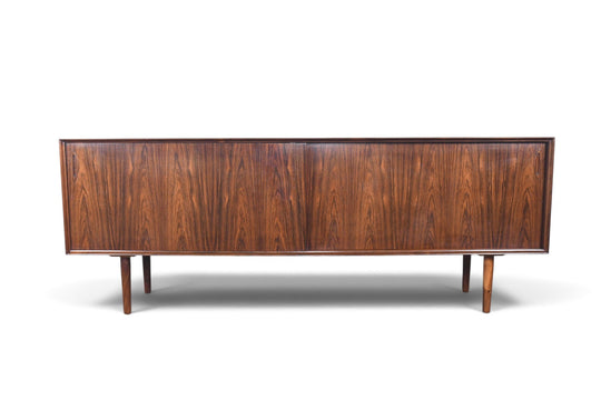 DANISH MODERN LOW BRAZILIAN ROSEWOOD CREDENZA