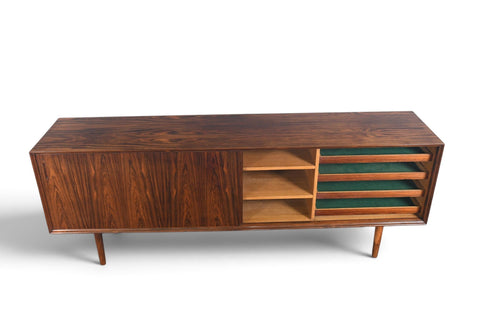 Vintage Danish modern Brazilian rosewood credenza by E. Pedersen and Søn, 1960s, view 4