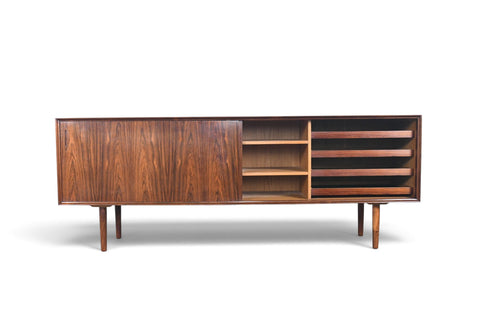 Vintage Danish modern Brazilian rosewood credenza by E. Pedersen and Søn, 1960s, view 5