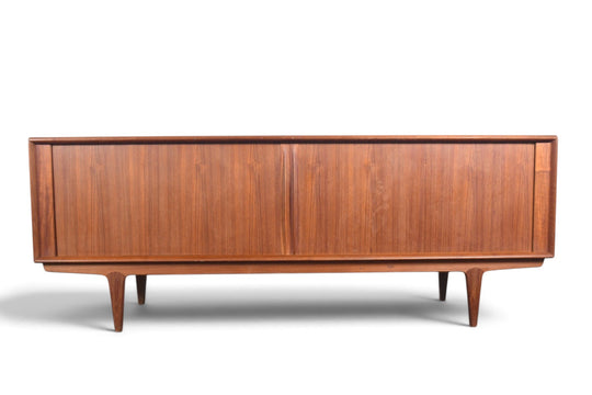 BERNHARD PEDERSEN TEAK TAMBOUR DOOR CREDENZA
