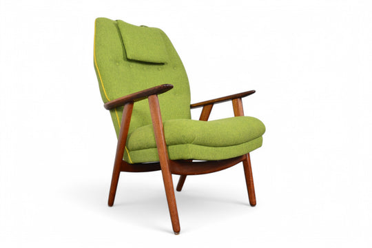 KURT OLSEN HIGHBACK LOUNGE CHAIR IN TEAK