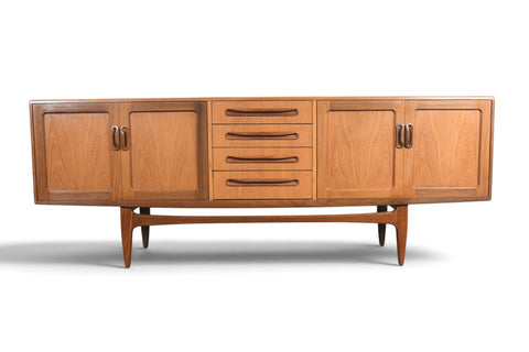 Vintage G Plan Fresco large teak and afromosia credenza by Victor B. Wilkins, 1960s, view 1