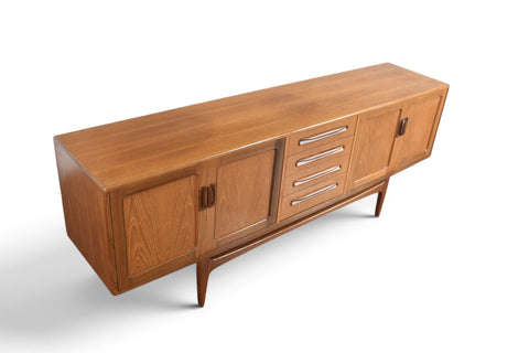 Vintage G Plan Fresco large teak and afromosia credenza by Victor B. Wilkins, 1960s, view 8