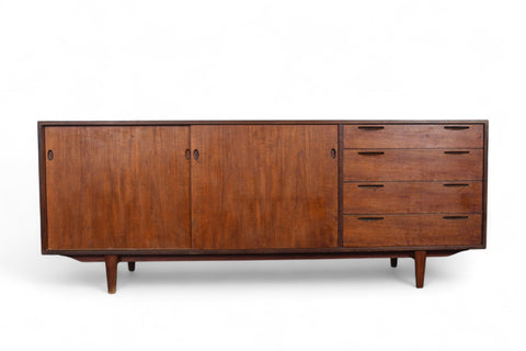 IB KOFOD LARSEN TEAK MID CENTURY CREDENZA FOR BRANDE