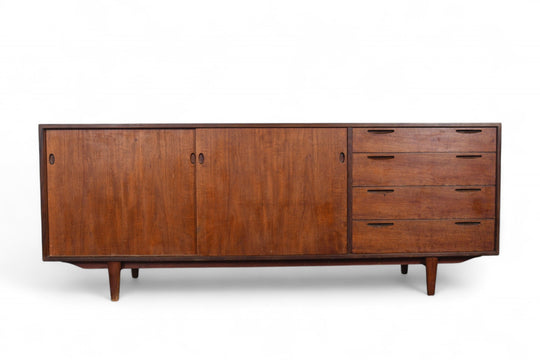 IB KOFOD LARSEN TEAK MID CENTURY CREDENZA FOR BRANDE