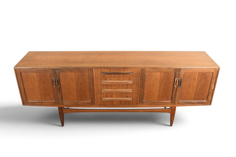 Vintage G Plan Fresco teak and afromosia credenza by Victor B. Wilkins, 1960s, view 1