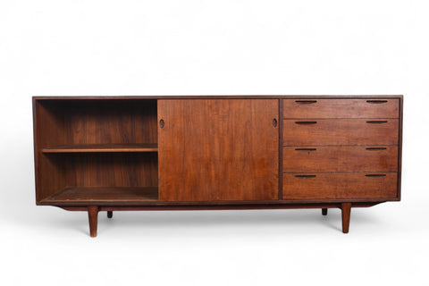 IB KOFOD LARSEN TEAK MID CENTURY CREDENZA FOR BRANDE