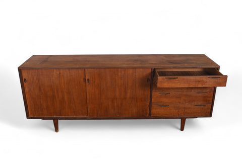 IB KOFOD LARSEN TEAK MID CENTURY CREDENZA FOR BRANDE