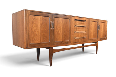 Vintage G Plan Fresco teak and afromosia credenza by Victor B. Wilkins, 1960s, view 7