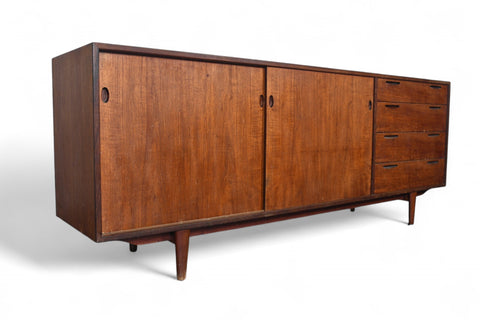IB KOFOD LARSEN TEAK MID CENTURY CREDENZA FOR BRANDE