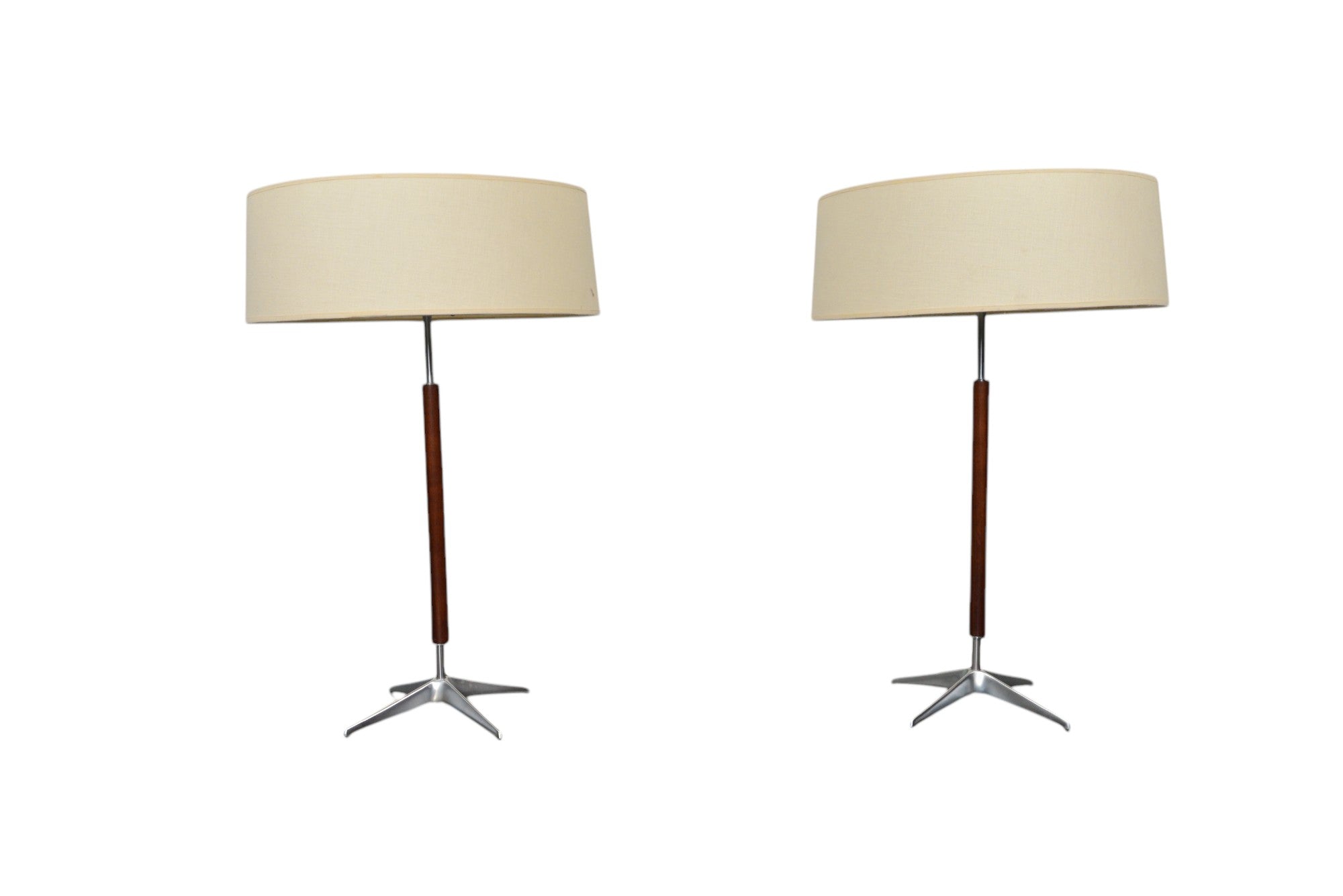 PAIR OF GERALD THURSTON MID CENTURY TABLE LAMPS