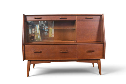 EARLY E. GOMME / G PLAN CREDENZA IN TEAK + OAK