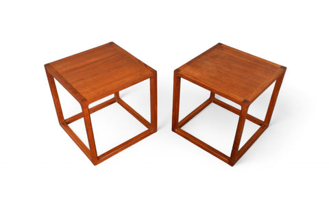 Pair of Kai Kristiansen for Aksel Kjærsgaard Side Tables in Teak