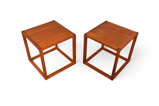 PAIR OF KAI KRISTIANSEN FOR AKSEL KJAERSGAARD SIDE TABLES IN TEAK