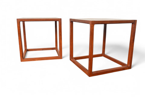 Pair of Kai Kristiansen for Aksel Kjærsgaard Side Tables in Teak