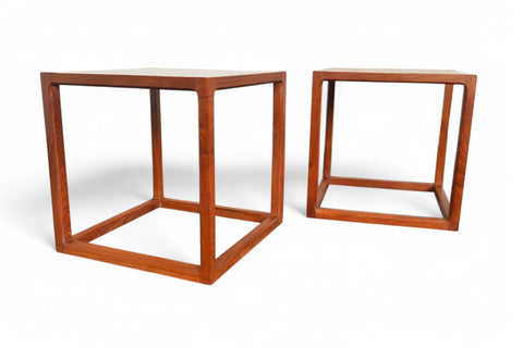 Pair of Kai Kristiansen for Aksel Kjærsgaard Side Tables in Teak