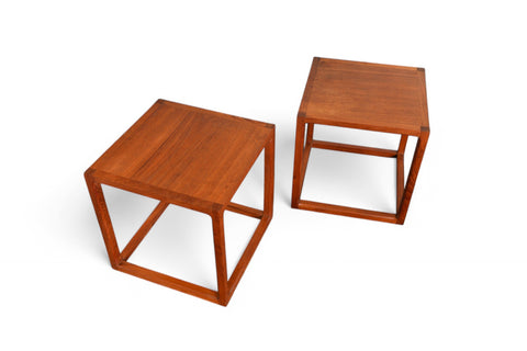 Pair of Kai Kristiansen for Aksel Kjærsgaard Side Tables in Teak