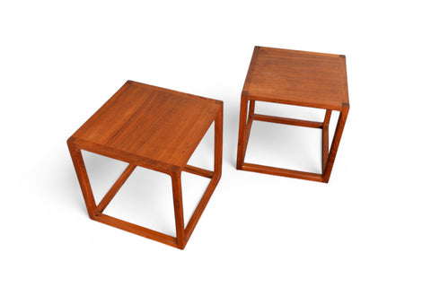 Pair of Kai Kristiansen for Aksel Kjærsgaard Side Tables in Teak