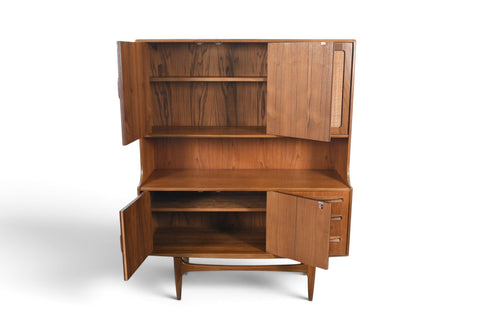 TALL G PLAN FRESCO TEAK + CANE CREDENZA / SIDEBOARD