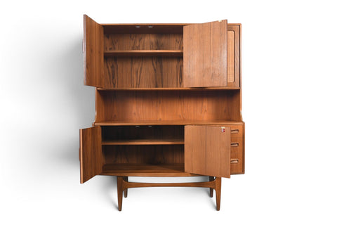 TALL G PLAN FRESCO TEAK + CANE CREDENZA / SIDEBOARD