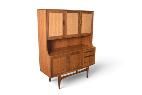 TALL G PLAN FRESCO TEAK + CANE CREDENZA / SIDEBOARD