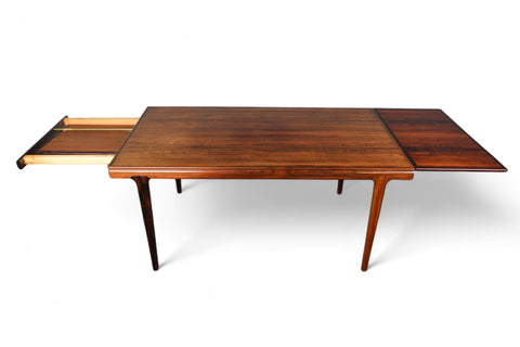 JOHANNES ANDERSEN TWO LEAF DINING TABLE IN ROSEWOOD