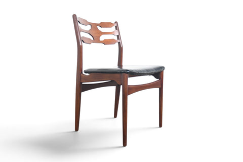 SET OF SIX DANISH MODERN DINING CHAIRS IN TEAK