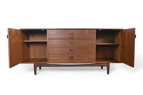 SMALL IB KOFOD LARSEN "DANISH RANGE" CREDENZA IN TEAK + AFROMOSIA