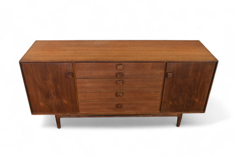 SMALL IB KOFOD LARSEN "DANISH RANGE" CREDENZA IN TEAK + AFROMOSIA