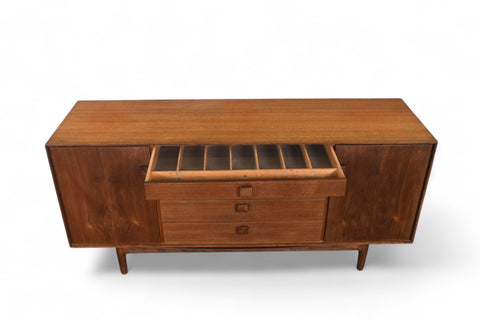 SMALL IB KOFOD LARSEN "DANISH RANGE" CREDENZA IN TEAK + AFROMOSIA
