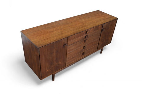 SMALL IB KOFOD LARSEN "DANISH RANGE" CREDENZA IN TEAK + AFROMOSIA